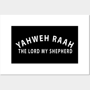 Yahweh Raah The Lord My Shepherd Inspirational Christians Posters and Art